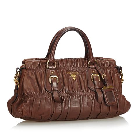 borsa Prada leather